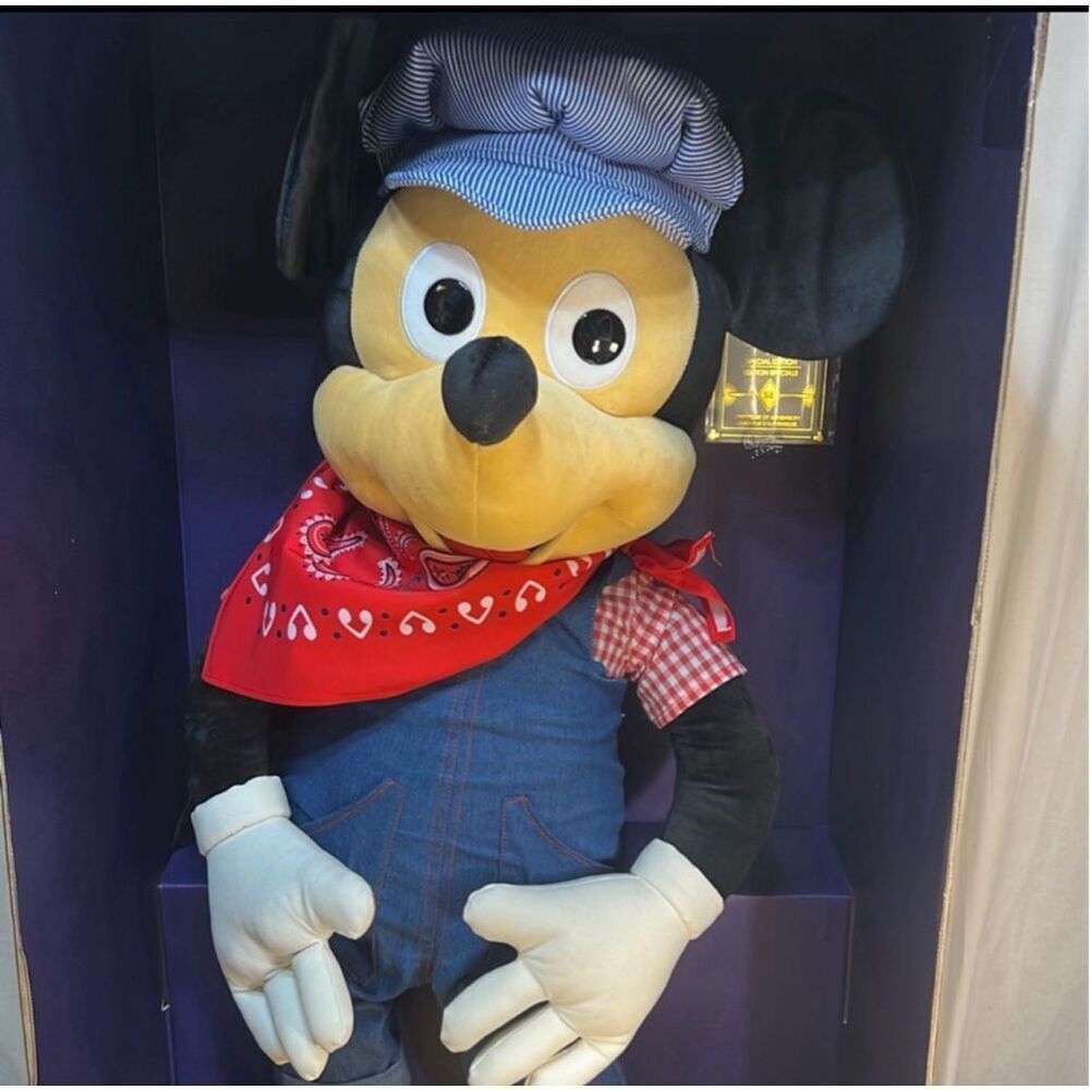 Disney Treasures Of The Disney Vault Engineer Mickey‎ 3 FT Tall Plush Doll NWB